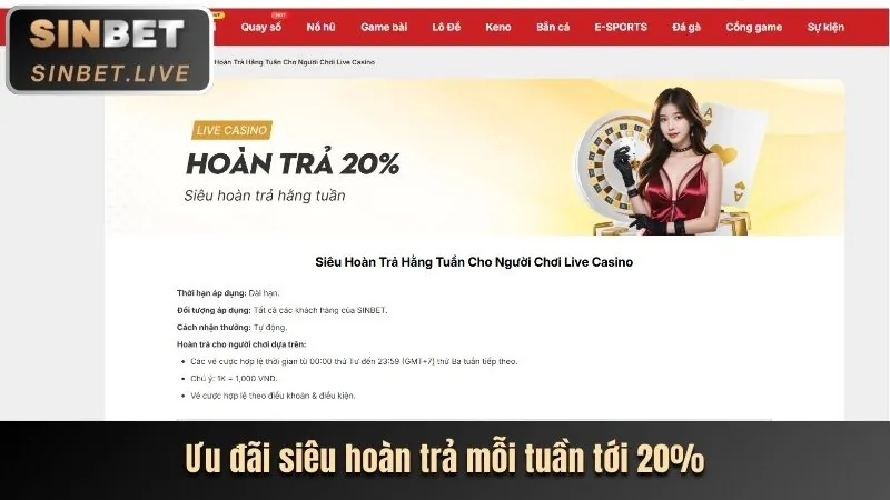 Minh họa các loại hình khuyến mãi khác nhau tại 189bet